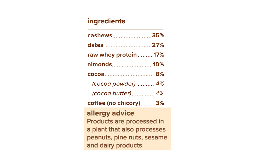 And Nothing Else Coffee Cocoa 12g Protein Bar   Pack  52 grams